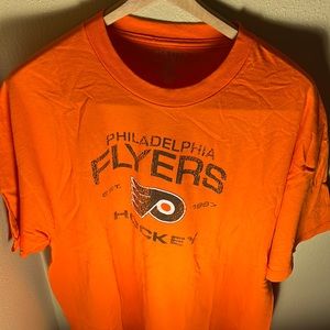 NHL Old Time Hockey Mens Philadelphia Flyers Established 1967 Tee Color Orange